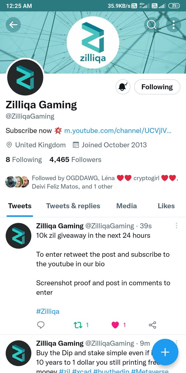 RZzuBhtOfficial's tweet photo. @ZilliqaGaming All Done ✅😊 https://t.co/Pf4IVp7tss