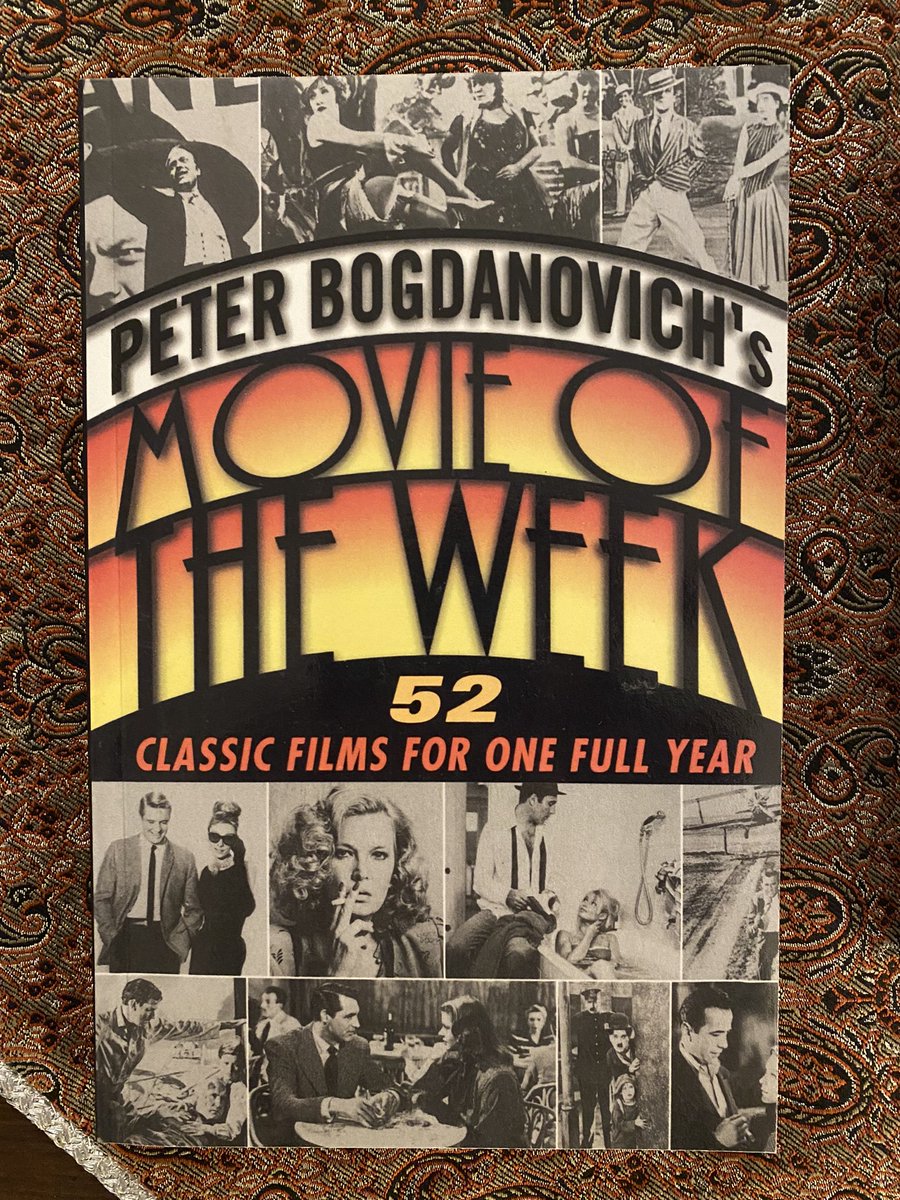 termeh's tweet photo. Peter Bogdanovich’s Movie of the Week: 52 Classic Films For One Full Year is also a great primer on #film. #Bogdanovich had an unmatched encyclopedic knowledge of 🎥 &amp; reviewed my favorites: The Lady Eve, Only Angels Have Wings, Magnificent Ambersons, The Shop Around the Corner. https://t.co/CwRgeBKavp