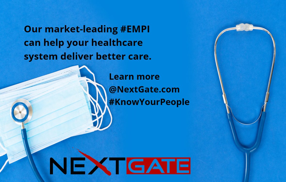 NextGate's tweet photo. #NextGate’s market-leading #EMPI helps all types of healthcare organizations deliver better care by providing a comprehensive view of each patient.
Learn more here: https://t.co/cv7JNGw4JD
#KnowYourPeople #identitymodernization https://t.co/ItIHXZz6bF