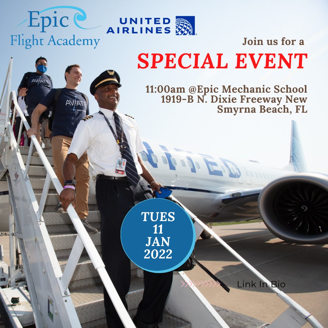 epicfltacademy's tweet photo. Join us at on January 11, 2022 along with @United Airlines for a very big announcement! https://t.co/CQDg31x6qh