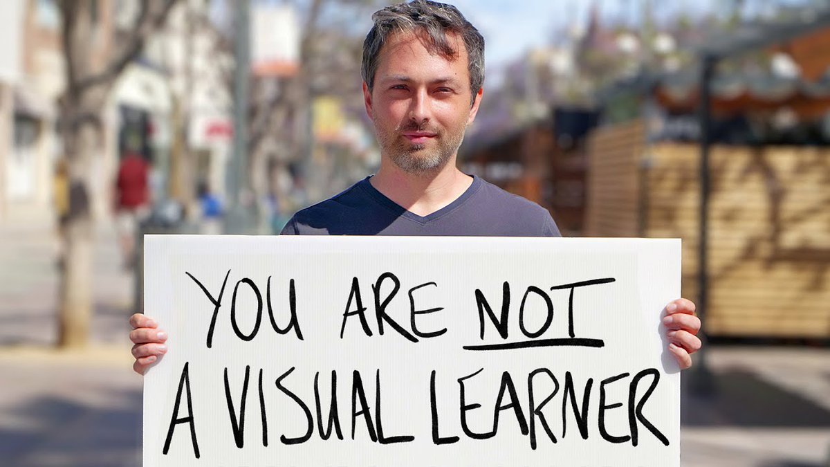 deansforimpact's tweet photo. Thank you @veritasium for helping to debunk one of the biggest myths in education: learning styles. We’re working with #edprep programs to ensure future teachers understand the actual science of learning, rather than myths like this. https://t.co/ero27T5R1a https://t.co/2AroMHYvet