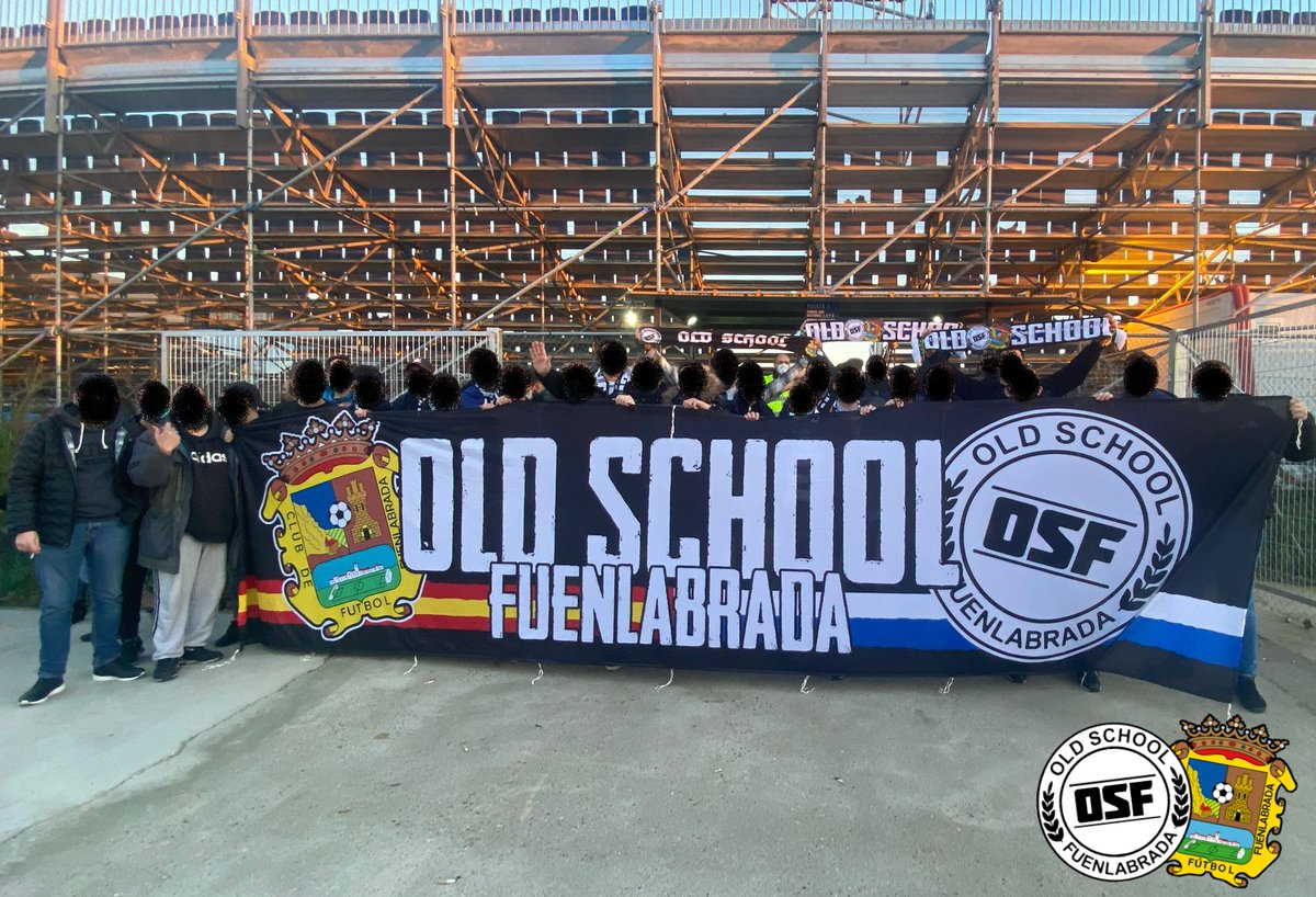 OldSchoolFuenla's tweet photo. Fuenlabrada - Cádiz (Copa del Rey)
Vergonzosa la actuación hoy de la seguridad del club y la policía nacional con nuestro grupo, no permitiendo introducir nuestra pancarta, además del abusivo registro y la retención al final del partido de unos 15min solamente a nuestro grupo. https://t.co/5SulFqs9al