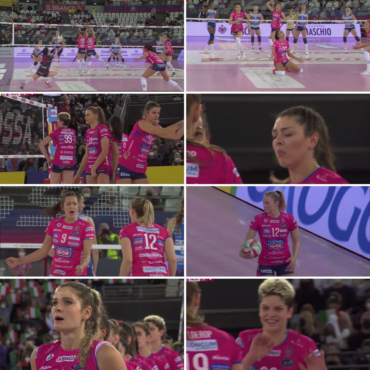 darkokerim's tweet photo. "chiamate gli amici su @RaiDue, qui si scrive la storia dello sport" [@marcofantasiatw] le ragazze dell'@ImocoVolley 💛 e dell'@IGOR_Volley 💙 sono spettacolo! Merito a #Conegliano che vince la #coppaitaliafrecciarossa ma 👏🏻 a #Novara 🏐 #ConNov 3-2 19-25;19-25;25-21;25-22;15-13 https://t.co/I7ZBza1urc