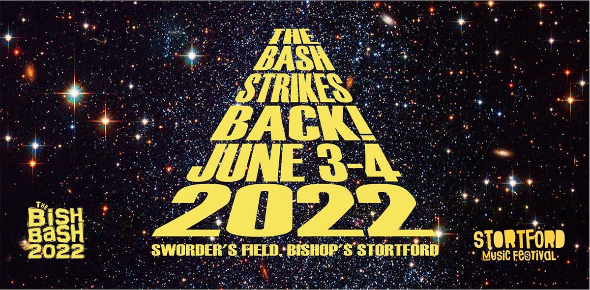 RETURN OF THE BASH!
Stortford's community music festival is back to celebrate it's 20th festival this year. 
So happy to be back.....
Save the date!