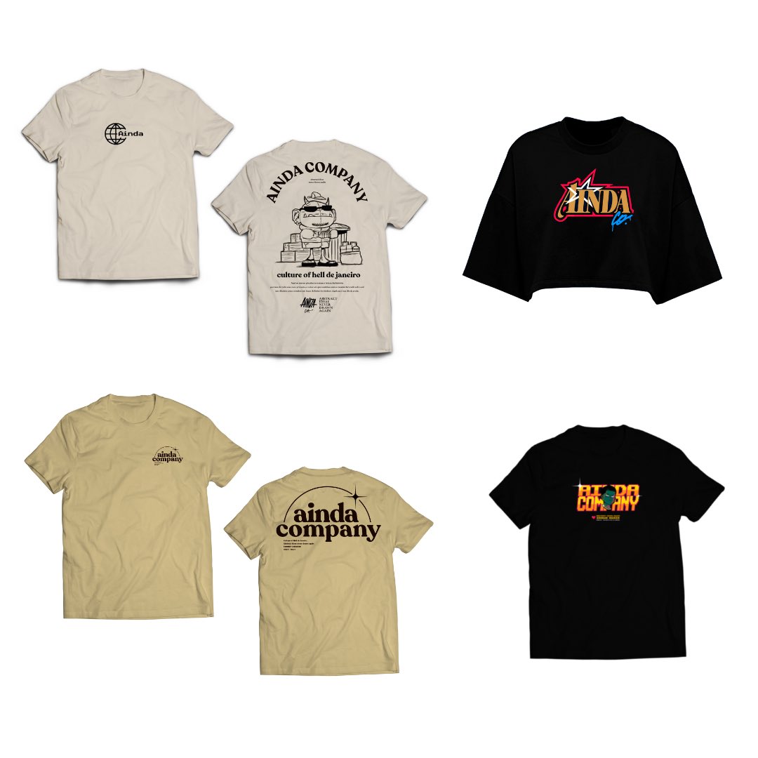 Nova coleção SUMMER Drop 1/3. Disponível no site aindacompany.com