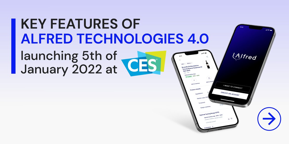 alfredtechnol's tweet photo. 🍷📲 A database of more than 300,000 references of wines and spirits. Alfred 4.0 is also this.

@ces #CES2022 

➡ Discover it now. Booth #51827 https://t.co/B8nRKvSg4Z https://t.co/7mfbUS23Rd