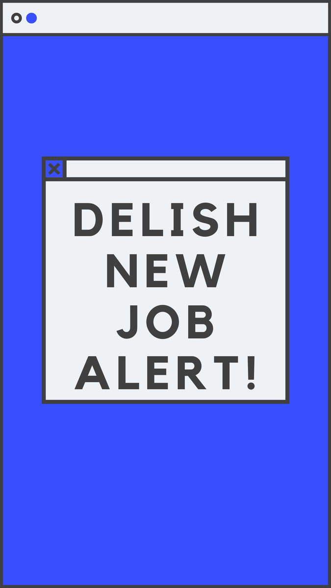 ChelseaLupkin's tweet photo. In some 'Delish' news, we're looking for a freelance junior video producer/editor in NYC. Shoot me a DM if you're interested with links to your work and a resume. 🎥🍕 https://t.co/e8X3yRY531