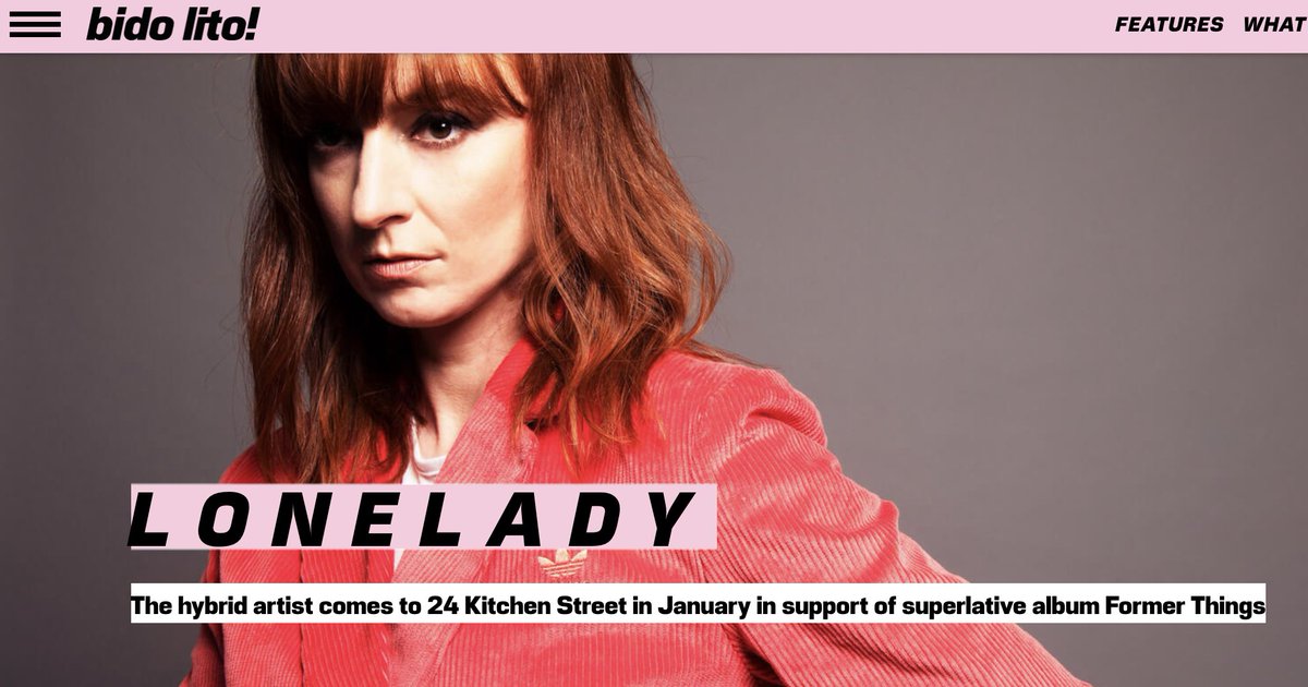 ICYMI I chatted to <a href="/tayl0rsarah/">sarah🎀</a> about electronic hardware, Joan Of Arc and more for <a href="/BidoLito/">Bido Lito! Magazine</a> ahead of my show in Liverpool 15th January.
> bidolito.co.uk/preview-lonela…