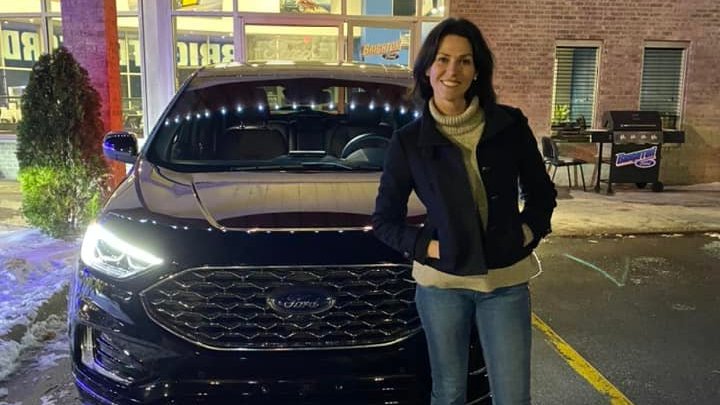 THANK YOU to Jennifer for choosing Brighton Ford! Jennifer drove past several dealerships to purchase her new Ford Edge Titanium from us. With the help of Jeff Johnston, Jennifer drove off with a beautiful new ride &amp; a smile 😃 #1800NEWFORD