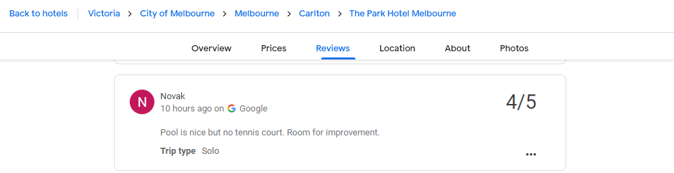 It seems his parents are exaggerating a little about his accommodation. #Djokovic