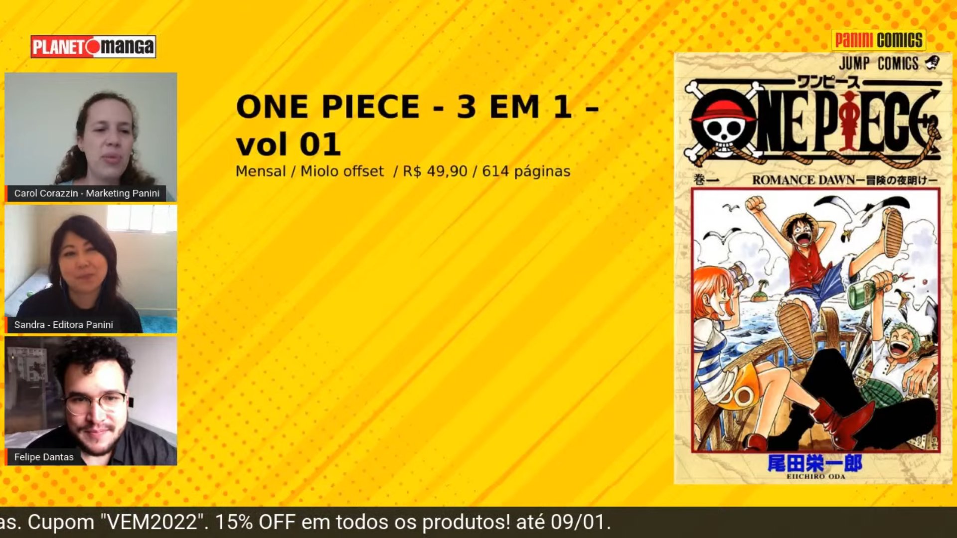 One Piece 3 em 1 Vol. 15
