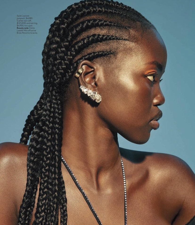 MOSSYVIBES's tweet photo. adut akech for vogue australia january 2022 by charles dennington https://t.co/doxpTyEWs5