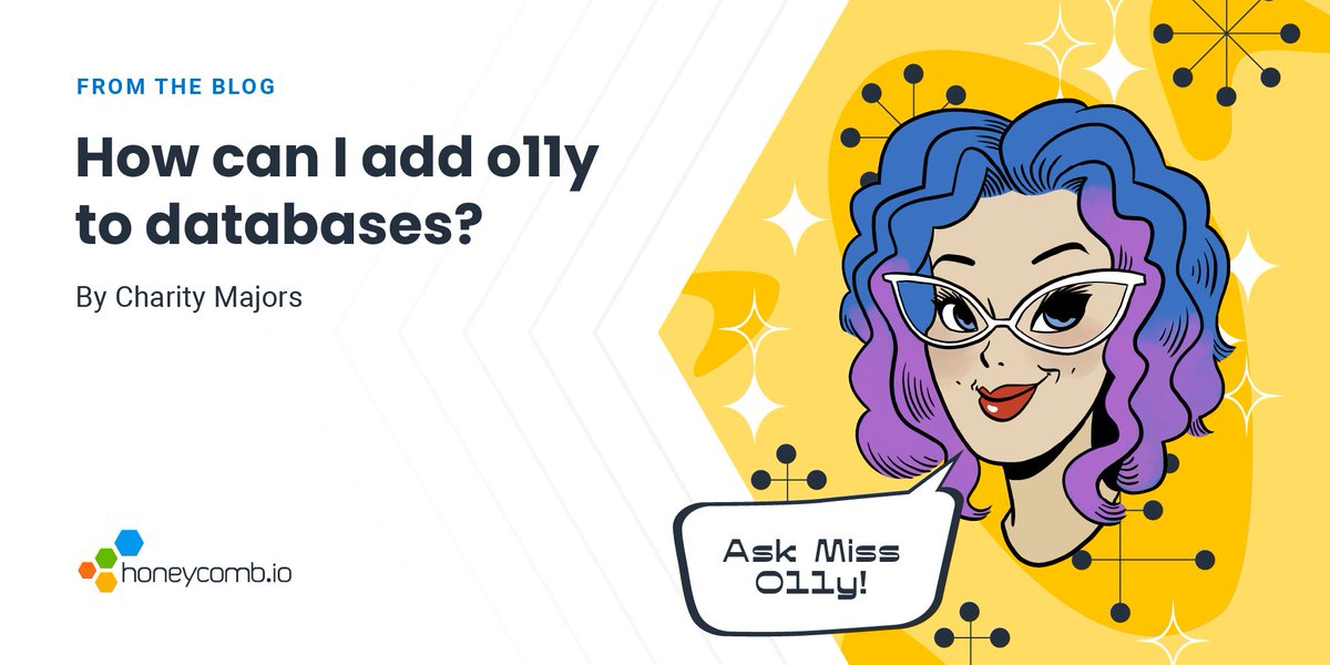 In @mipsytipsy’s latest Ask Miss O11y blog post, she tackles how to bring #observability into the database world, specifically SQL servers, among others. Believe us, you’re going to want to give this one a read. go.hny.co/3qMBvc4