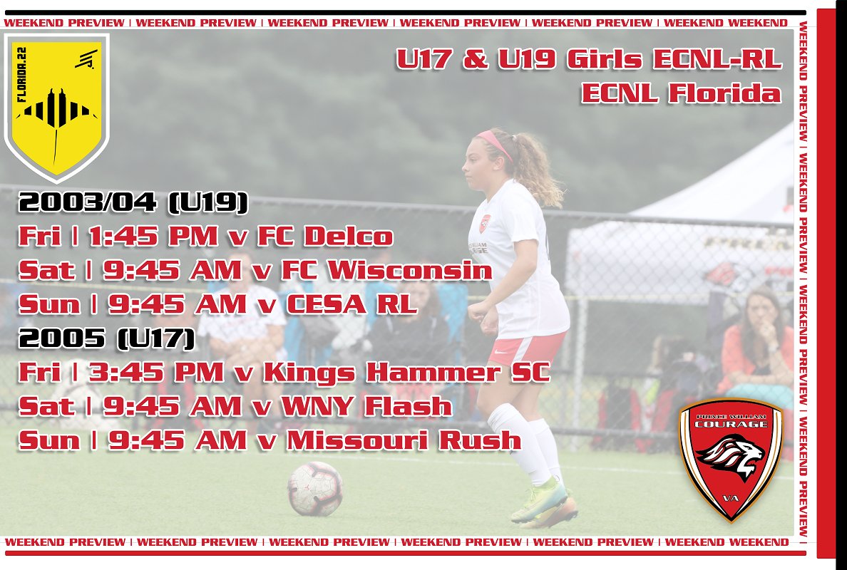 CouragePW's tweet photo. It's travel day for the 0️⃣3️⃣/0️⃣4️⃣ & 0️⃣5️⃣ #CourageGirlsRL teams down to Florida for #ECNLRLFlorida this weekend❗️Good luck and safe travels to the teams & coaches
▶️Check the schedules for the weekend
#FearThePride #RepVPSL #CouragetoFL #ShowcaseSzn https://t.co/Hy0r9jnL4R