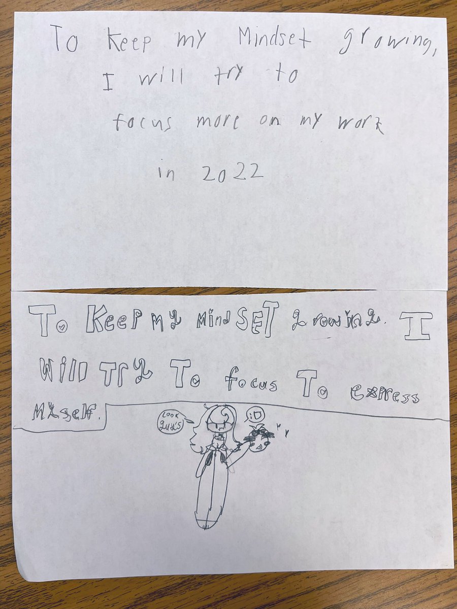 As a seasoned but new to CCSD teacher, I can say I enjoy that the county provides SEL lessons! I love this month’s opportunity for students to reflect on their mid-year mindsets. Today we made resolutions for how to keep us going when challenges arise! <a href="/CherokeeSchools/">Cherokee Co. Schools</a>