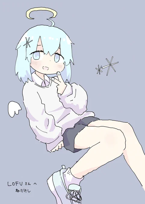 水色髪の女の子 #vrchat https://t.co/26nPE58lEY 