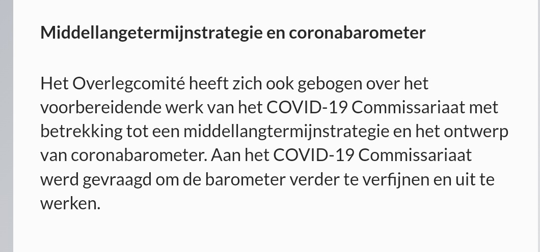 timme55's tweet photo. Oktober 2020 : we duiden @PedroFacon aan als covid-commisaris om oa de barometer uit te werken.

vs

Januari 2022: de barometer wordt een belangrijk instrument en moet uitgewerkt worden onder leiding van @PedroFacon

🤡🤡🤡🤡🤡

#overlegcomite #barometer #Amateurs https://t.co/hwDcEn5CdB