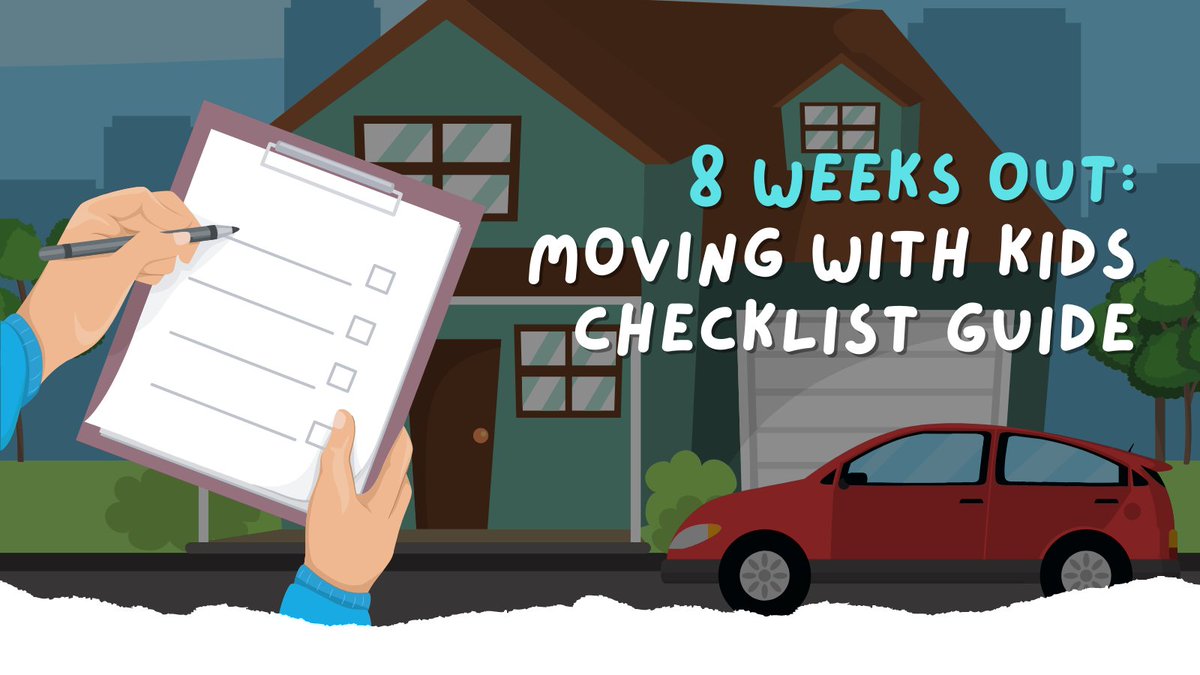 Moving can be a huge undertaking, especially when moving with kids. 👥 Reduce the stress and take advantage of this Moving With Kids Checklist Guide with week-to-week steps to plan your upcoming move: bit.ly/2QGwCmi ✅