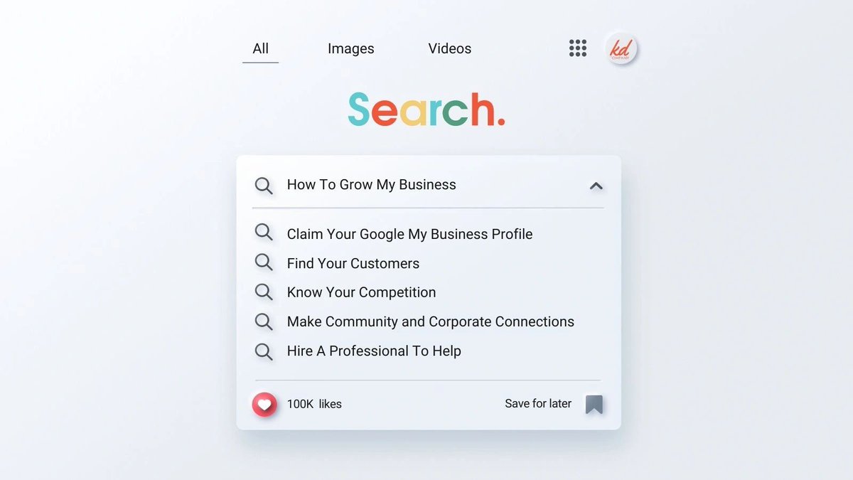 Here are Google's quick steps to claim and manage your FREE business profile. Key takeaways - Set up, keep up, to speed up your growth potential. Customers will thank you, and new searches will too. #SmallBusiness #GrowWithGoogle #DigitalMarketing 
kdconsult.com/articles-and-r…