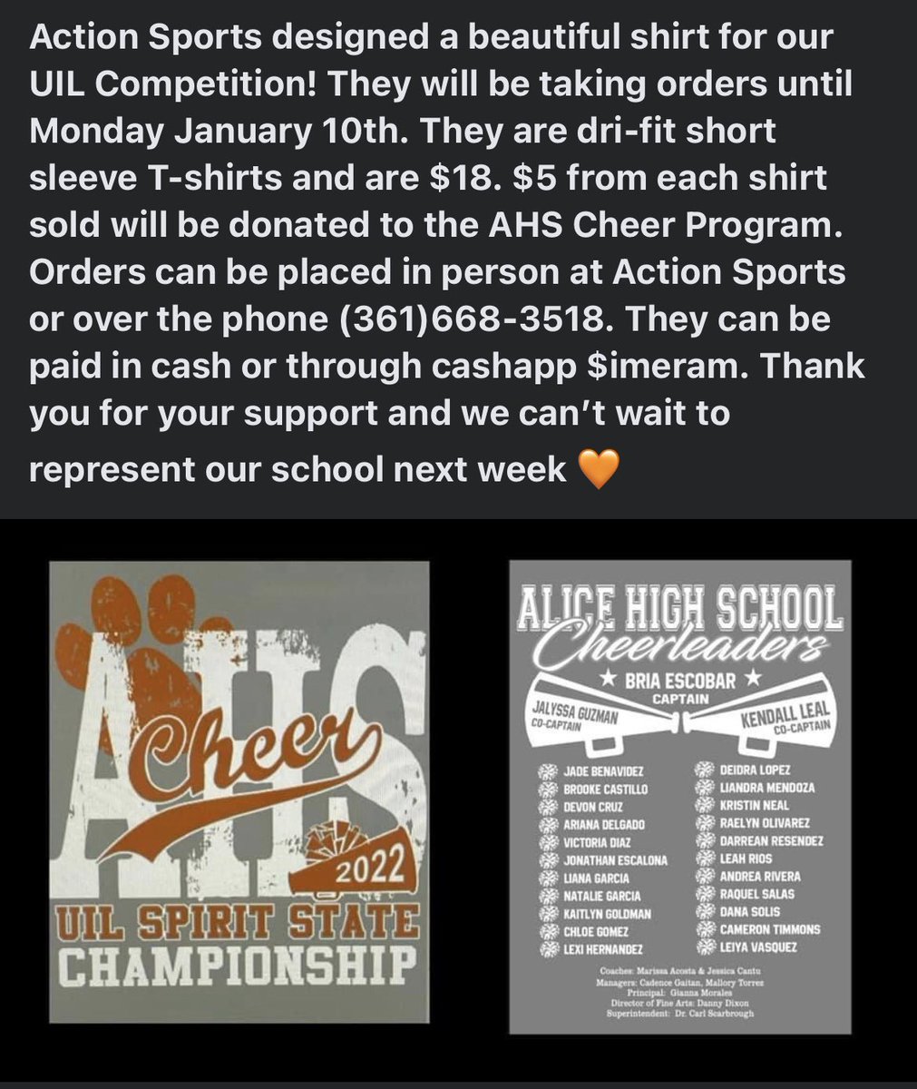 AHS Cheer (@alicecheersquad) on Twitter photo 