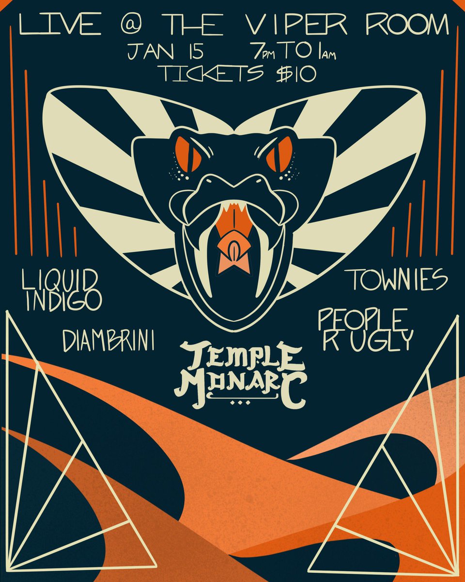 WE’RE BACK! Saturday, January 15th we take over the Viper Room with some great bands. Get your tickets now by clicking the link in our bio! We play at midnight 😈