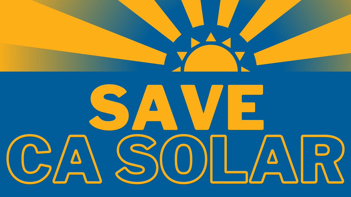 EnvCalifornia's tweet image. 600 organizations, 55 elected officials and 120,000 California residents agree: We need to reverse the disastrous CPUC decision and protect rooftop solar. Join us in calling on @GavinNewsom to #SaveSolar. environmentcalifornia.webaction.org/letter/?letter…