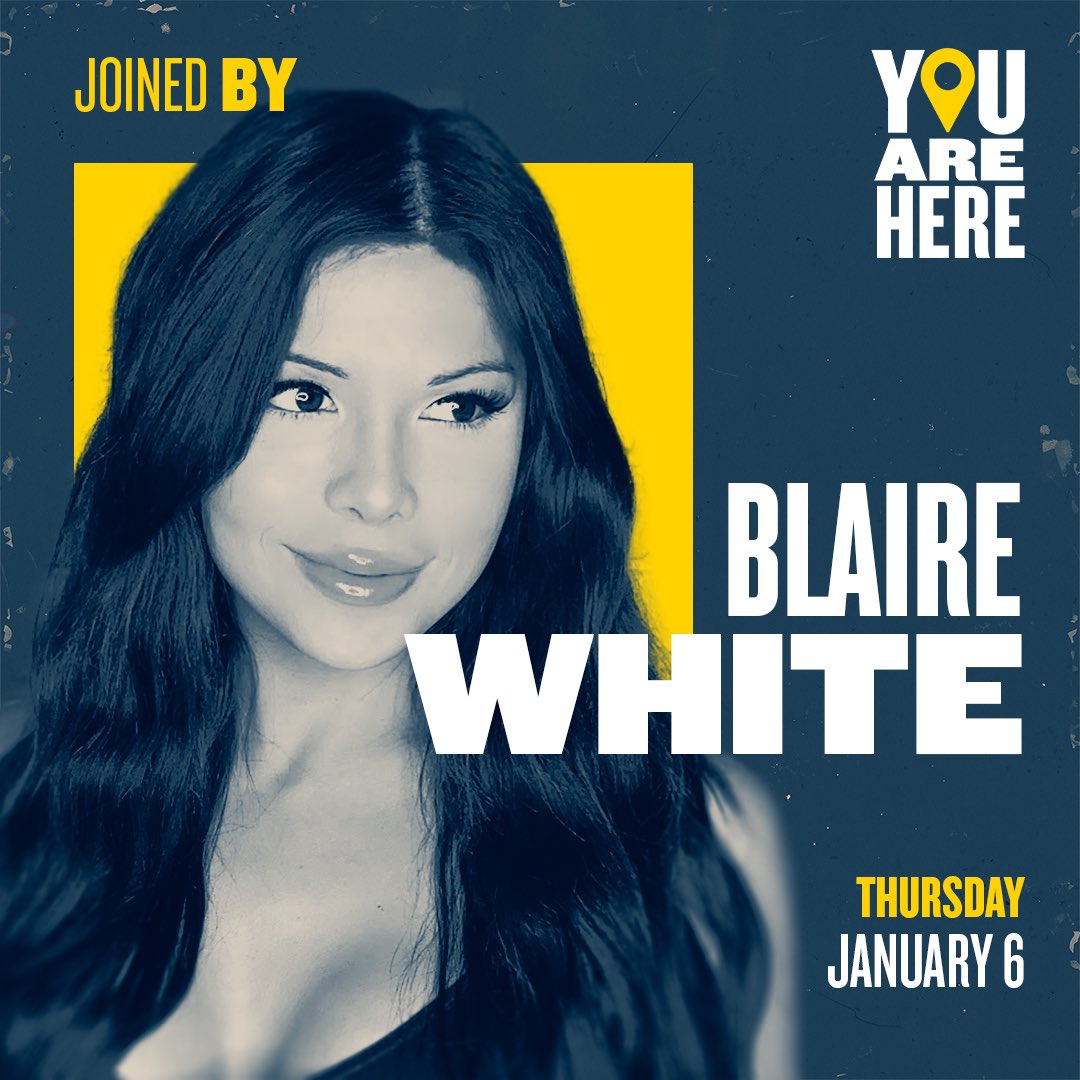 ElijahSchaffer's tweet image. Welcoming on @MsBlaireWhite tonight 6pm CT as we discuss the worst event in world history, the blowing up of the Death Star, or something like that! 

youtube.com/c/YouAreHereDa…