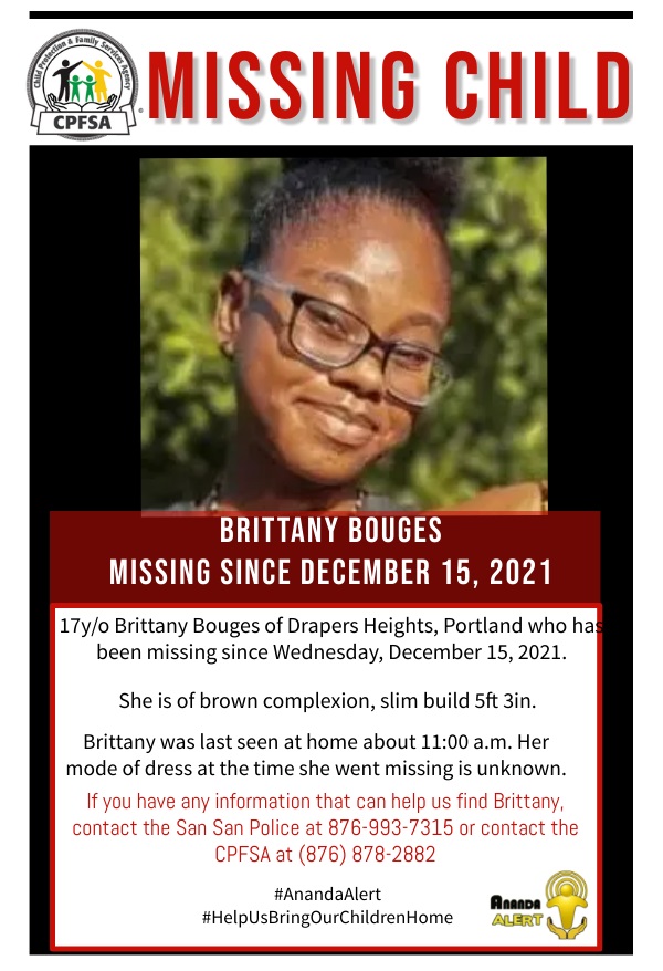 cpfsajm's tweet photo. #AnandaAlert 

Help us find 17 year old Brittany Bouges.

She was last seen in Portland on December 15, 2021. Share any information you may have to help us find her.

#HelpUsBringOurChildrenHome https://t.co/BJkBJbNe4E