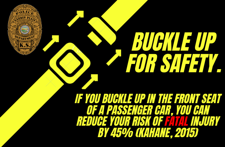GardenPlainPD's tweet photo. #ClickItOrTicket #SeatbeltsSaveLives https://t.co/DobPTicPU8