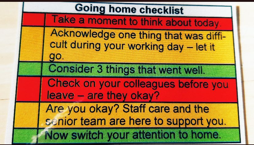 Going home check list 👍👇👇