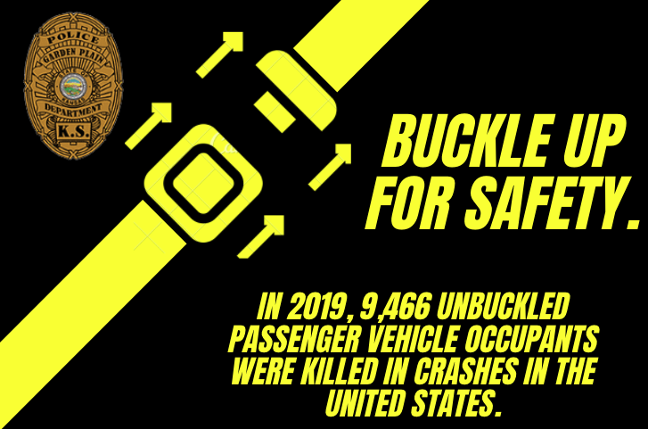 GardenPlainPD's tweet photo. #ClickItOrTicket #SeatbeltsSaveLives https://t.co/e3tVvZ7QTO