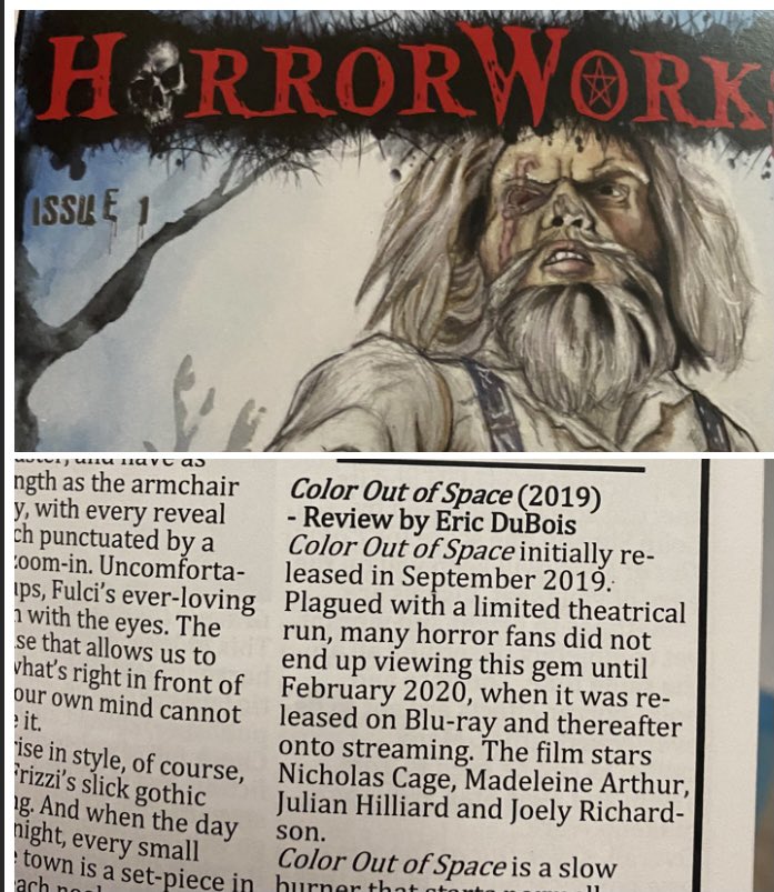 McGuffinsHorror's tweet photo. Thank you @horrorworksmag once again! #horrorfam have you gotten a chance to check out Color out of Space? https://t.co/KFp1SwHnF8