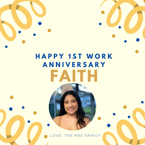 KRSCPAS's tweet photo. Wishing Faith Robles a Happy FIRST Work Anniversary! We are proud to have you on our team. Here's to many more!
.
.
.
#womeninbusiness #accounting #celebrate #taxes #womenempowerment #business #work #career #careerpath https://t.co/PxWK5BB3ge
