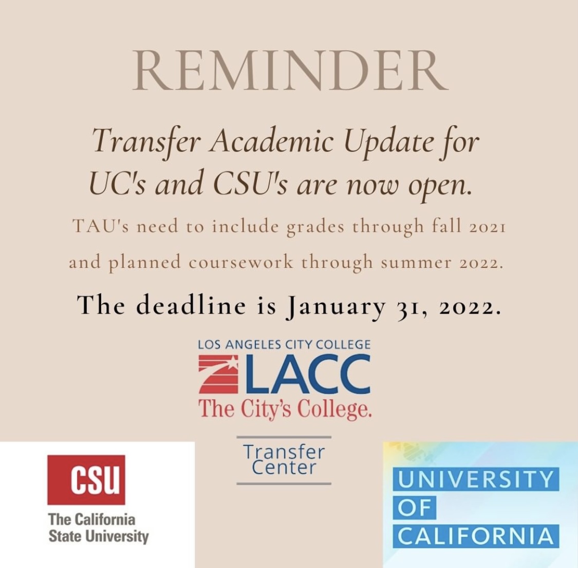 Lacc Fall 2022 Schedule Lacc Transfer Center (@Lacctransfer) / Twitter