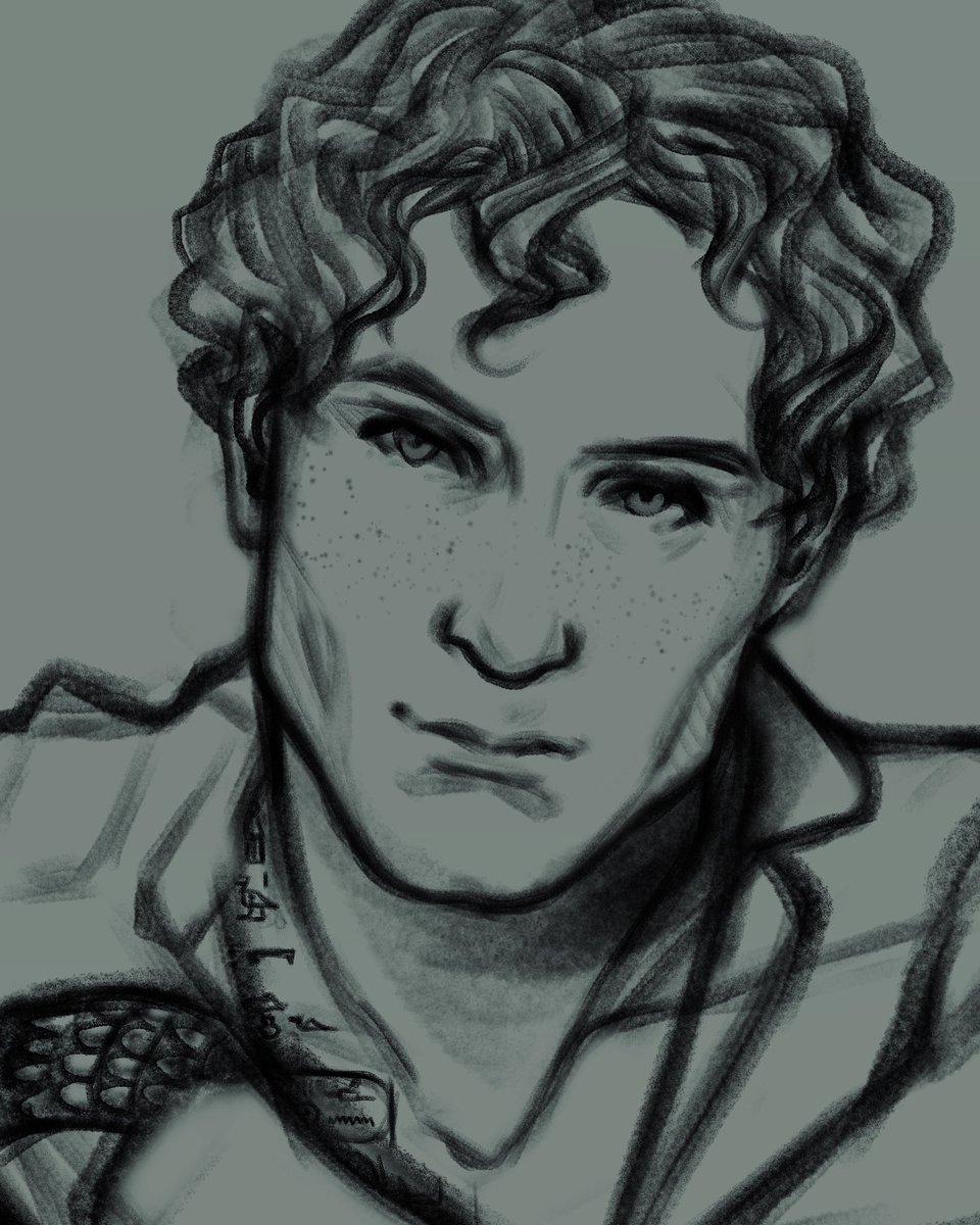 dividlibro's tweet photo. #wip for an upcoming commission I am doing for @_Schwarzfunk_
#setite
(And the sketch I did of this character a while back) https://t.co/9Lok2kNDFM