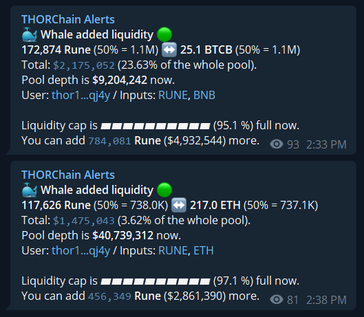 RT @TheRuneRanger: I love seeing $1m+ liquidity additions to Thorchain pools

Makes a Thor Chad happy

Bullish $RUNE https://t.co/QE28tKd8Dl
