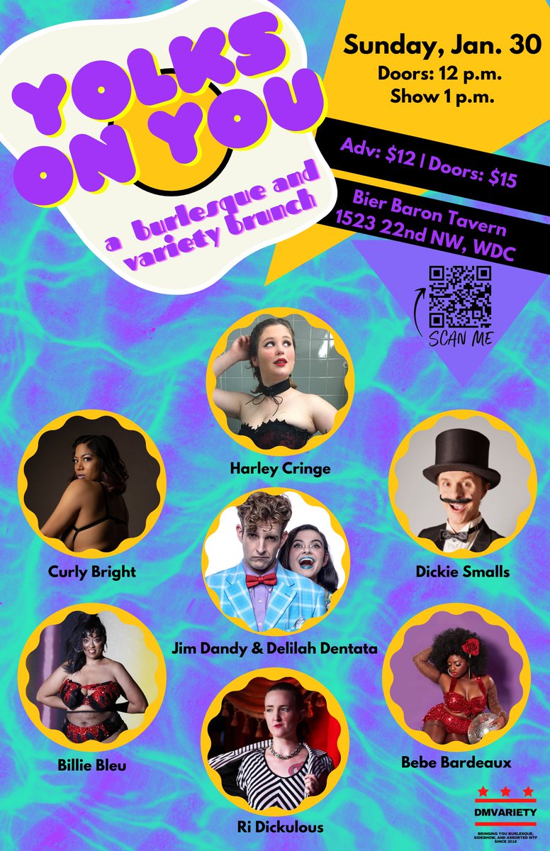 DMVariety's tweet photo. Brunch is baaaaack. (Assuming you have proof of vax and Omicron chills tf out by the end of the month)

Snag a ticket at https://t.co/t9MfcR1O4l https://t.co/Ls4lywHCP4