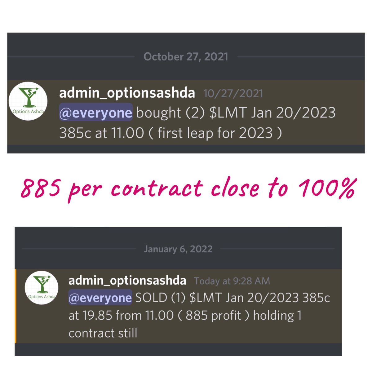 Options_ashda's tweet photo. $LMT  boom boom close to 100% $885 per contract !!
DM for trials !!
#blockchain #crypto #cryptocurrency #daytrader #entrepreneur #finance #financialfreedom #invest #investing #investment #investor #milliona #rich https://t.co/sDyDzRZe64