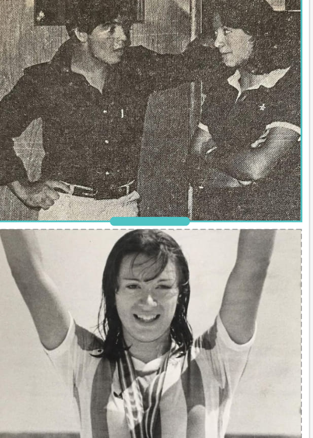 Año 1979 yo tenia 18 años, eran los premios olimpia a los deportistas Argentinos, el Diego se acerca y me dice, hola Nora, a mi me sorprendio que me conociera, le digo anda a tu mesa te van a retar, él me dice no me banco a todos esos llenos de guita con trajes (sigue)