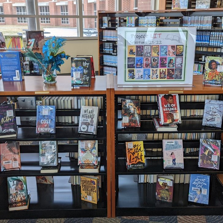 StaleyLMC's tweet photo. Check out these excellent @ProjectLITComm titles!

There are some 🔥🔥 books ready to go home with you today, @SHSFalcons !

#falconsread #nkclibread #whatwedo #ProjectLITBookClub https://t.co/zJGtWvOlNg