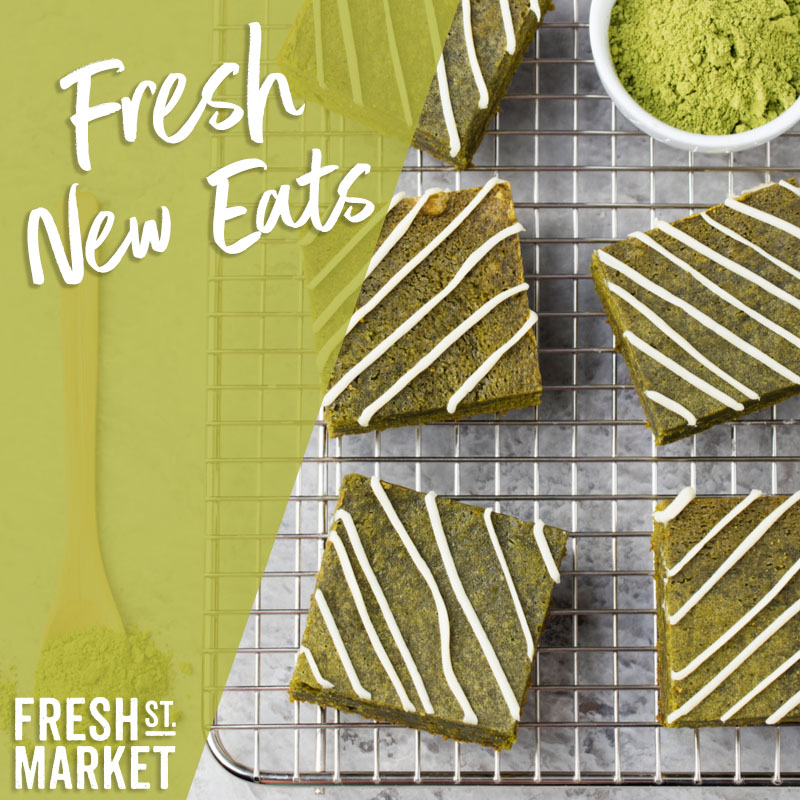 New Year, New Recipes! To kick off 2022, we've got 5 Fresh New Eats for you to try! For our final recipe, check out these matcha brownies! 🍵

freshstmarket.com/recipes/fresh-…