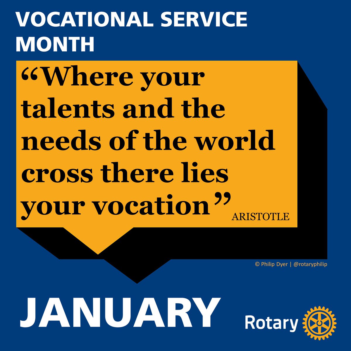 January is vocational service month, what are you doing in your club this month?