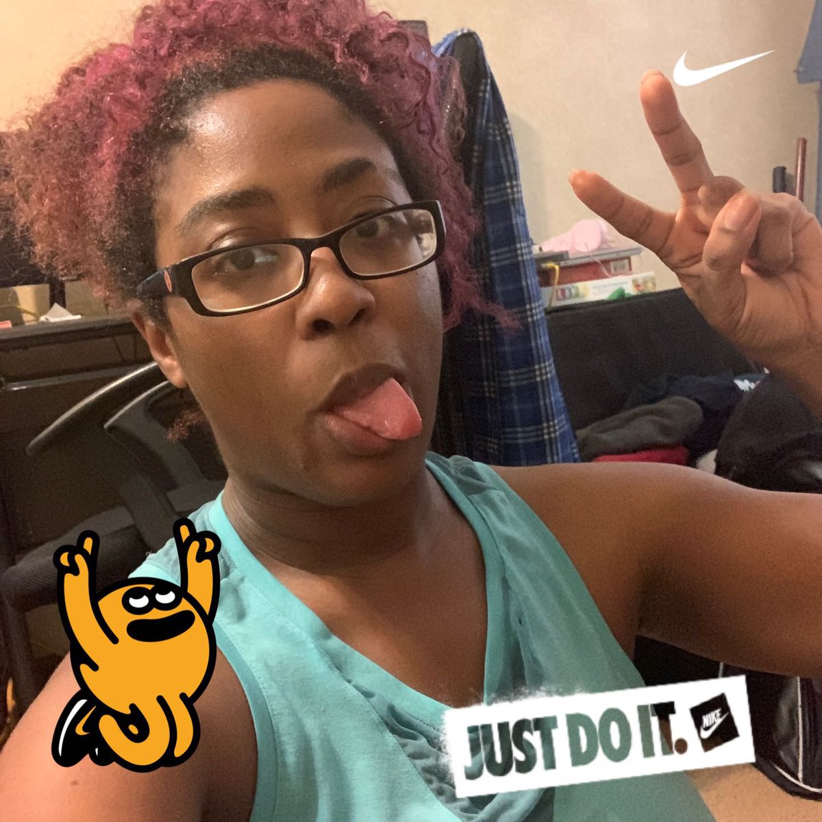 Epicrealist's tweet image. #workout complete! 🥰 #nikefit