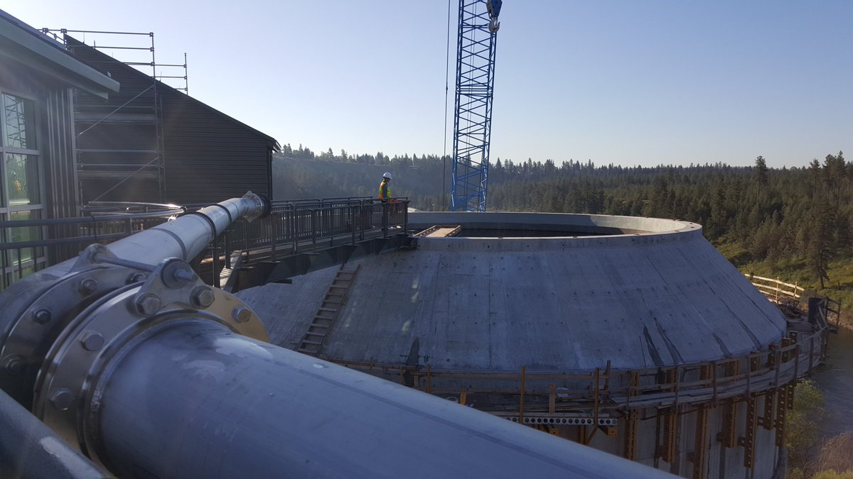 Can you see how these concrete forms deflected during the pour on this digester tank?

Due to its scale, the human eye probably can't. But, #laserscanning identified that the structure was 3" out of tolerance. This left a 15,000 lb prefab lid unable to be installed.