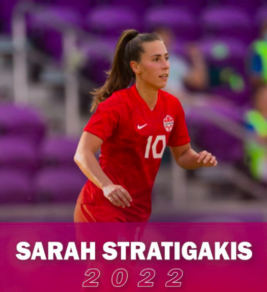 WsoccerCa's tweet photo. 🚨 TRANSFER NEWS 🚨

✍️ Canadian midfielder Sarah Stratigakis (@Sarah_Strat10) has just signed with Vittsjo GIK in Sweden's first division. 

A former YNT, she has a promising pro career ahead of her as a creative central midfielder. We wish her the best in this next step. https://t.co/QUPCSQnwdC