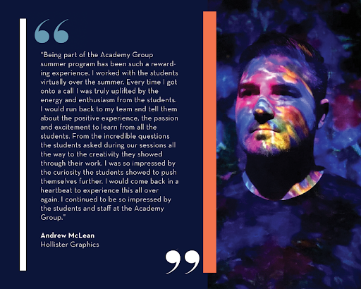 Academy__Group's tweet photo. Check out what the VP of men’s design at @Hollisterco had to say about our most recent collaboration! Creating these pipelines of talent isn’t just rewarding for us, but all parties involved. #AcademyGroup #CorporateSpotlight #HCoPartner #BuildingChangeTogether https://t.co/mRjEsph3mR