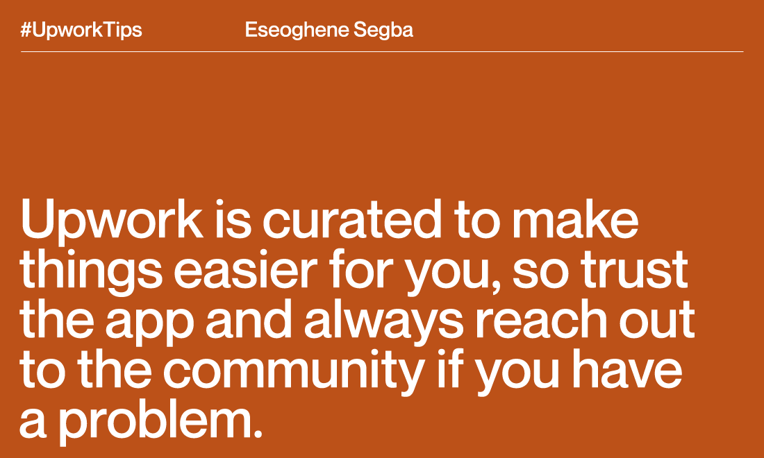 Start strong in 2022 with these great tips from Upworker Eseoghene Segba. #UpworkTips