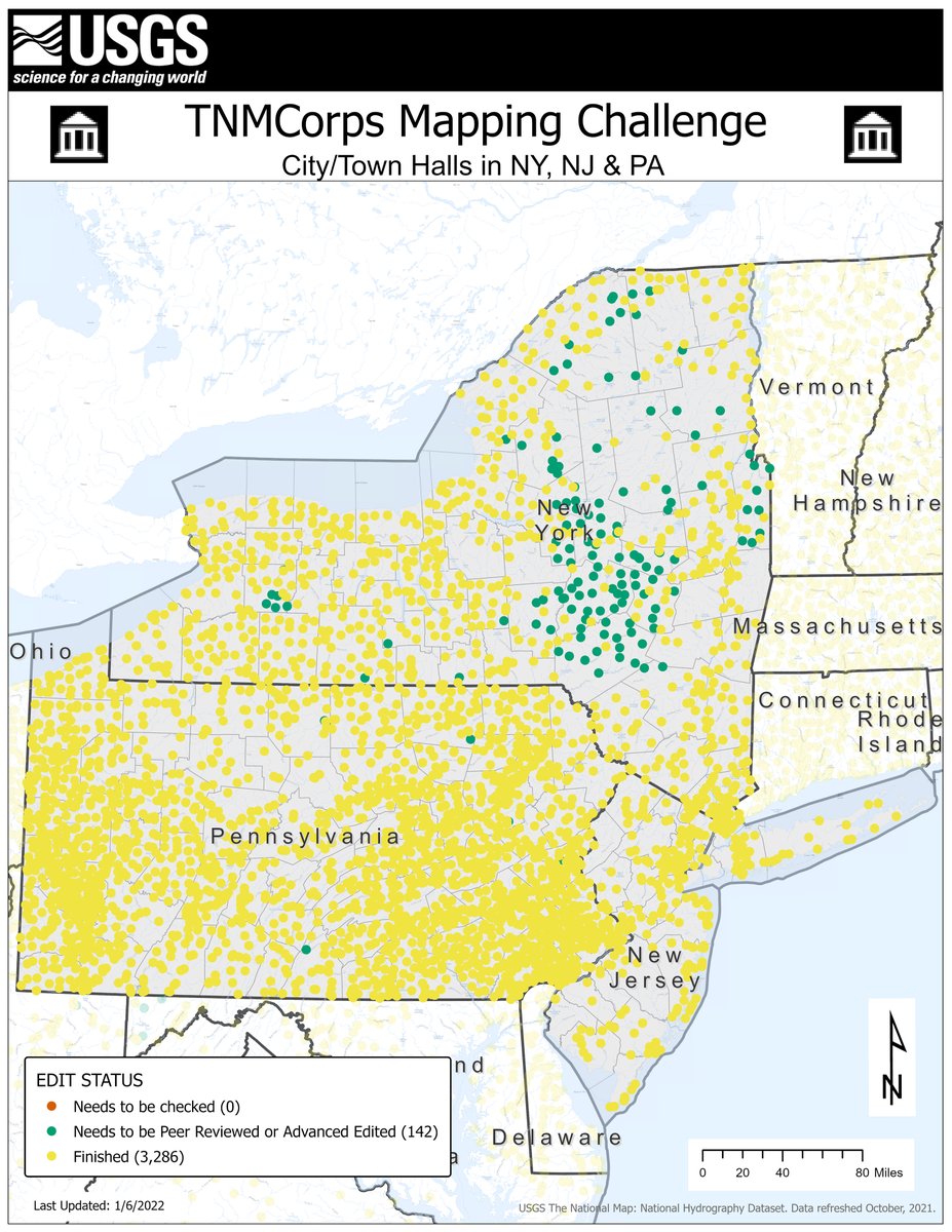 USGSTNM's tweet image. Volunteers have been busy! Updates to #TNMCorps #MappingCHallenges are now available: ow.ly/vS0a50HoGpV

Want to participate? Sign up at ow.ly/tKIk50HoGus 

@FedCitSci #citsci #CitizenScience #USGS #TheNationalMap #GIS #VGI
