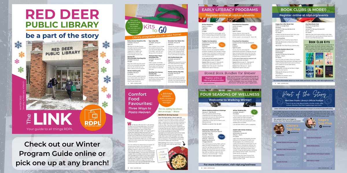 rdpl's tweet photo. Our program guide has a new format! Check out all of the programs, events, and Kits to Go for January-March and enjoy some featured staff content too! View the LINK online at https://t.co/FUO6xgUecv or pick up a copy at any library branch. https://t.co/OIlgt6RskY