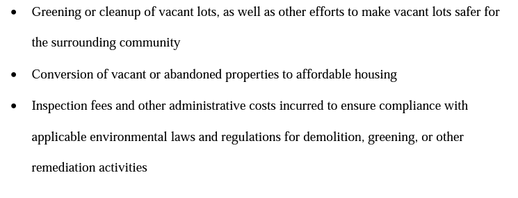 Vacant2Vibrant's tweet photo. 🚨 This is HUGE! 🚨 Final rule from @USTreasury confirms ARPA funds can be used by communities to address vacant, abandoned, and deteriorated properties! https://t.co/6c8drUdJZy